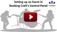 Walk-through of using the control panel to set up an event.